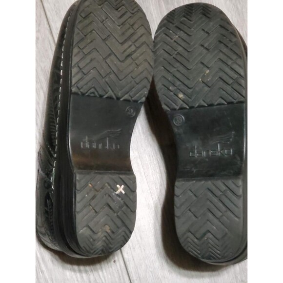 Dansko Clogs Mules Slip on Shoes Black Silver EU size 38 US size 8 - Picture 4 of 8